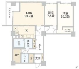 パレロワイヤル永田町 8階 間取り図