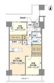 広尾センターハイツ 7階 間取り図