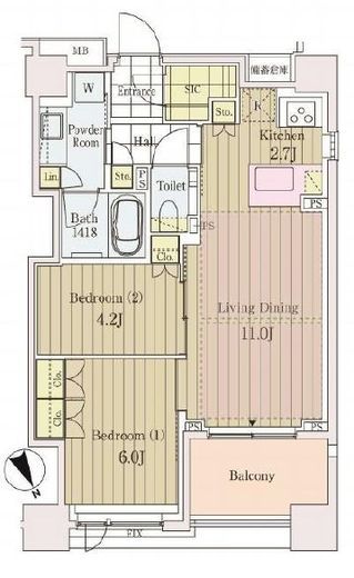 ティサージュ荻窪 9階 間取り図