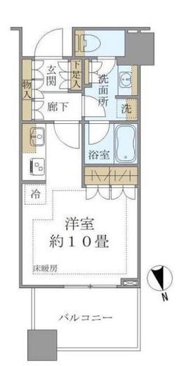 白金ザ・スカイ 4階 間取り図