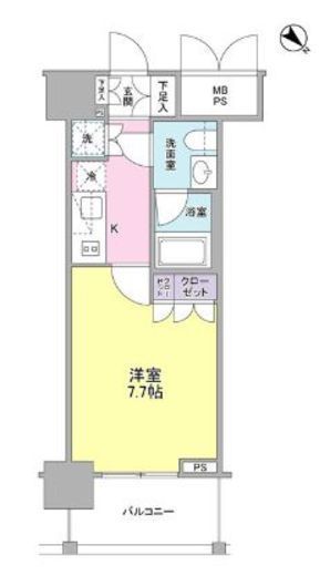 常盤レジデンシア荻窪 402 間取り図