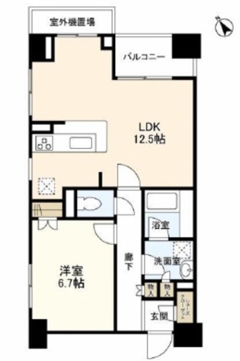 アルス中目黒ヴィルトレーテ 2階 間取り図