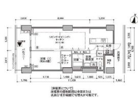 東雲キャナルコートCODAN 16-403 間取り図