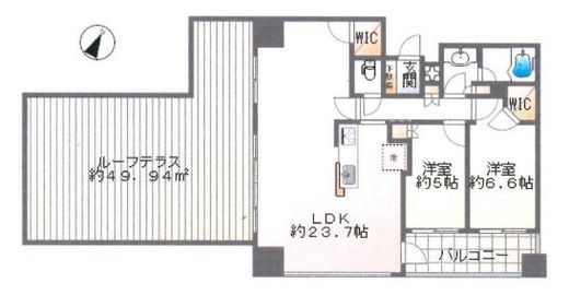 パークハウス用賀マスターフォート 10階 間取り図