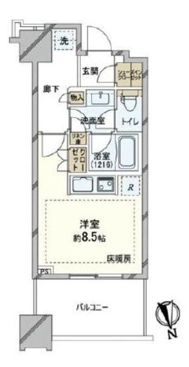 白金ザ・スカイ 4階 間取り図