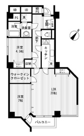 ハイネス麻布鳥居坂 4階 間取り図