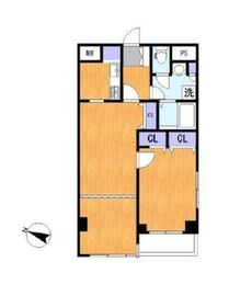 東急ドエルアルス音羽 8階 間取り図