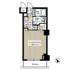 パークルージュ赤坂檜町 609 間取り図