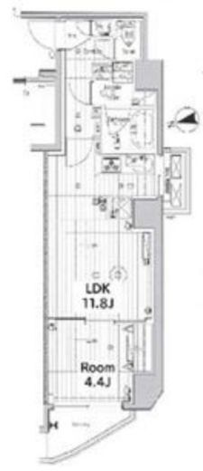メイクス上野 3階 間取り図