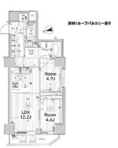 メイクス上野 11階 間取り図