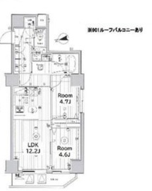 メイクス上野 13階 間取り図