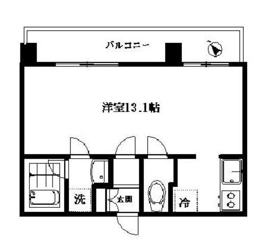 シティタワー新宿 3階 間取り図