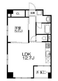 ユーノ新宿柏木 503 間取り図