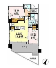 ジオ・イニシア武蔵小杉 1階 間取り図