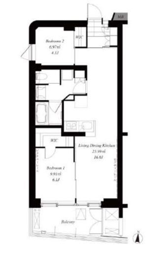 代々木参宮橋テラス 312 間取り図