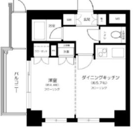 藤和シティホームズ島津山西 5階 間取り図