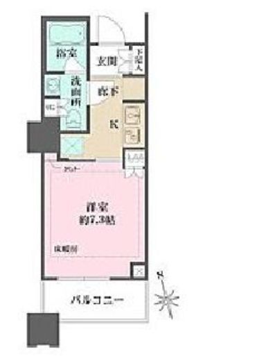 千住ザ・タワー 5階 間取り図