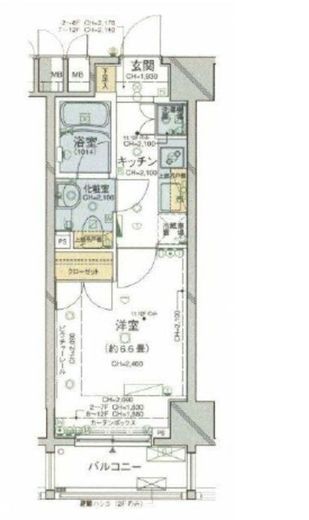 パレステュディオ麹町 6階 間取り図