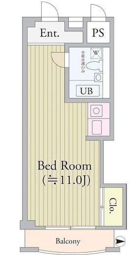 パークグレース新宿 1211 間取り図