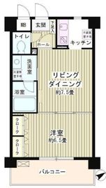 ルミエール祐天寺 202 間取り図