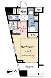 パレステュディオ九段北の丸 5階 間取り図