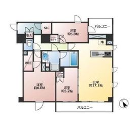 ディアナコート三軒茶屋 2階 間取り図