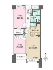 本郷真砂パークハウス弐番館 12階 間取り図