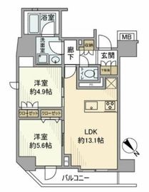 オープンレジデンシア日暮里ステーションフロント 13階 間取り図