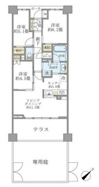 ブリリアときわ台ソライエレジデンス 1階 間取り図