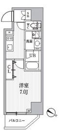 シーズンフラッツ日暮里 201 間取り図