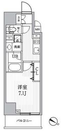 シーズンフラッツ日暮里 302 間取り図