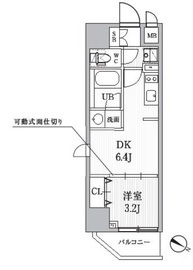 シーズンフラッツ日暮里 303 間取り図