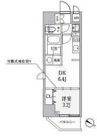 シーズンフラッツ日暮里 1302 間取り図