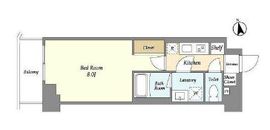 フレシア祐天寺 302 間取り図