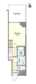 フレシア祐天寺 205 間取り図