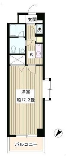 パークハイツ駒込 314 間取り図