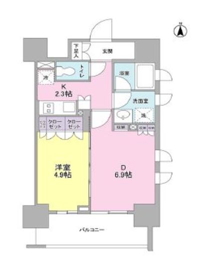 スタイリオ蒲田 604 間取り図