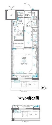 ZOOM錦糸町Parkside 2階 間取り図