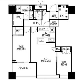 白金ザ・スカイ 38階 間取り図