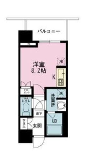 シティタワー新宿 13階 間取り図