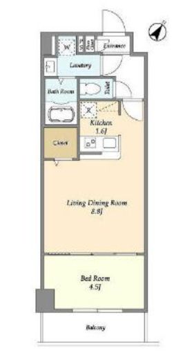 アルファコート常盤台3 705 間取り図