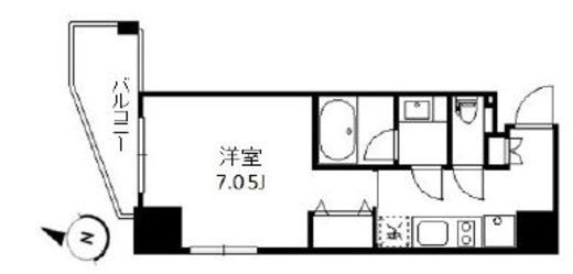 ラティエラ中野 205 間取り図