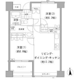 エーデル練馬 803 間取り図
