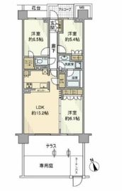 クラッシィハウス目黒洗足 1階 間取り図