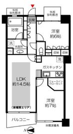 アトラス杉並方南町 2階 間取り図