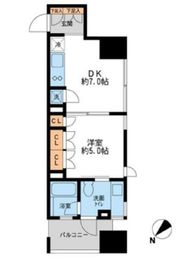 プロスペクトKALON三ノ輪 502 間取り図