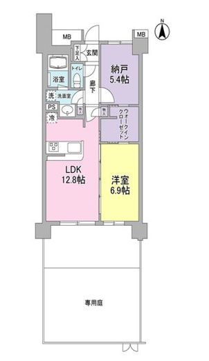 アンビエンテ経堂 103 間取り図
