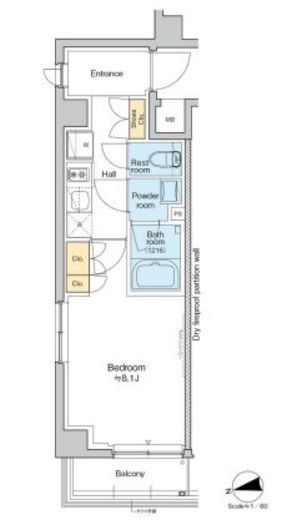 RESIDENCE KOENJI 211 間取り図