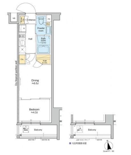RESIDENCE KOENJI 424 間取り図
