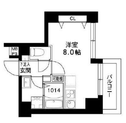 レオーネ川崎 101 間取り図